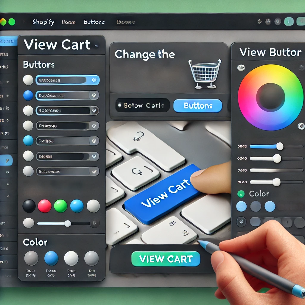 How To Change View Cart Color in Shopify