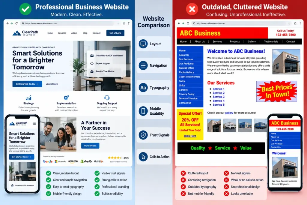 what makes a website a good website Athens Ohio