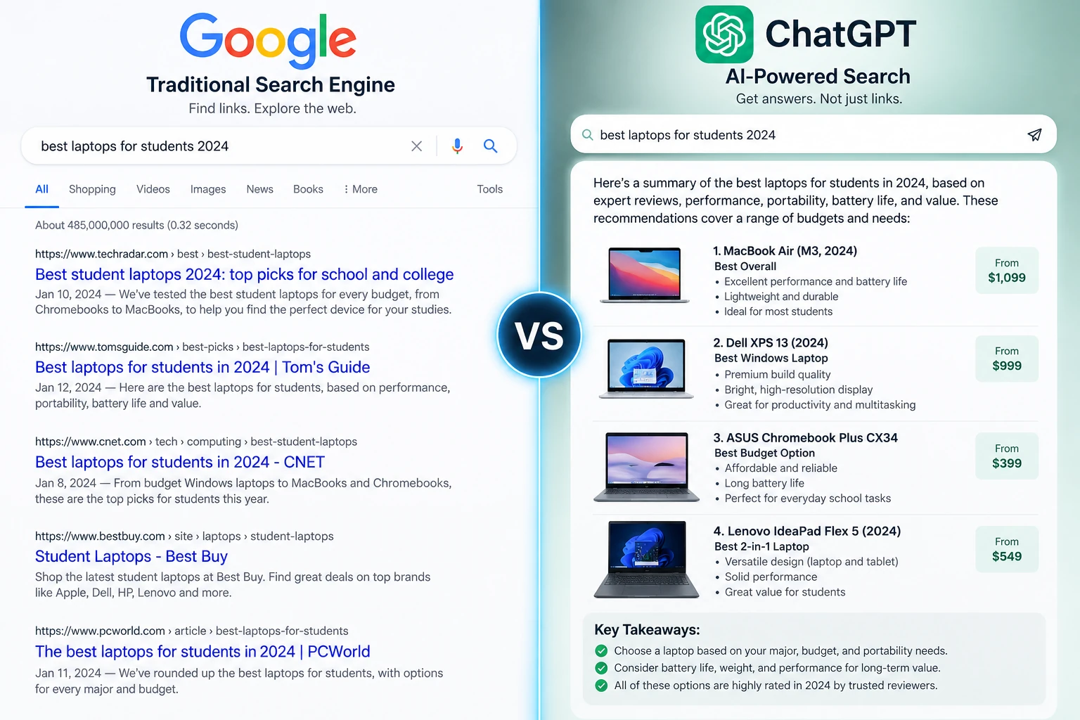 what search engine doesn't use ai Eastlake Ohio