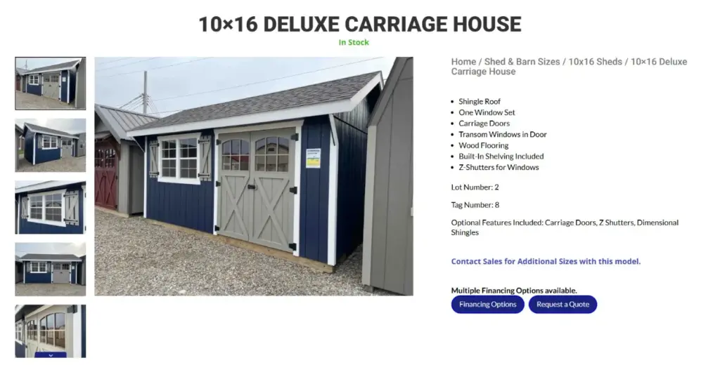 dealer seo case study hartville outdoor products product page top