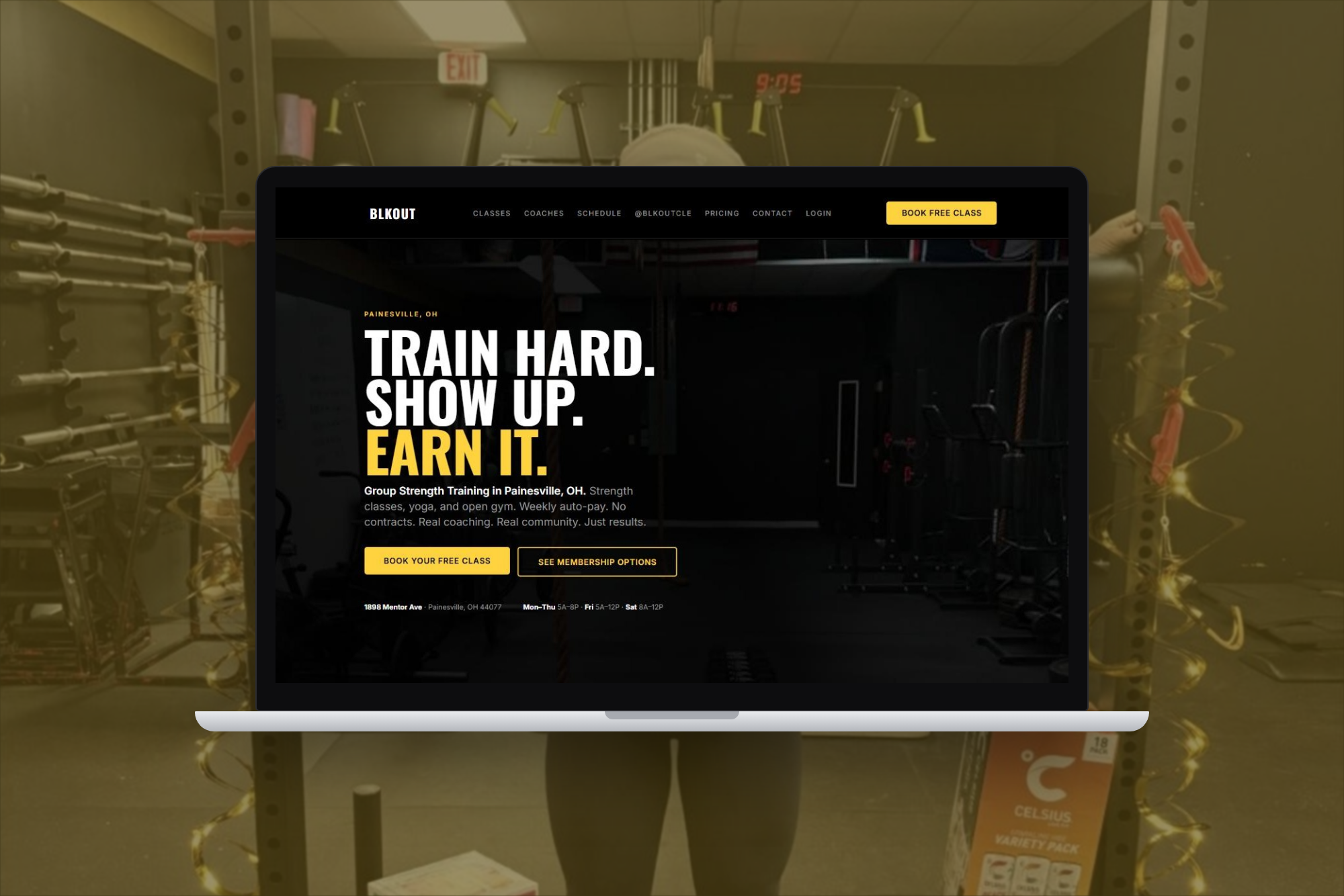gym web design
