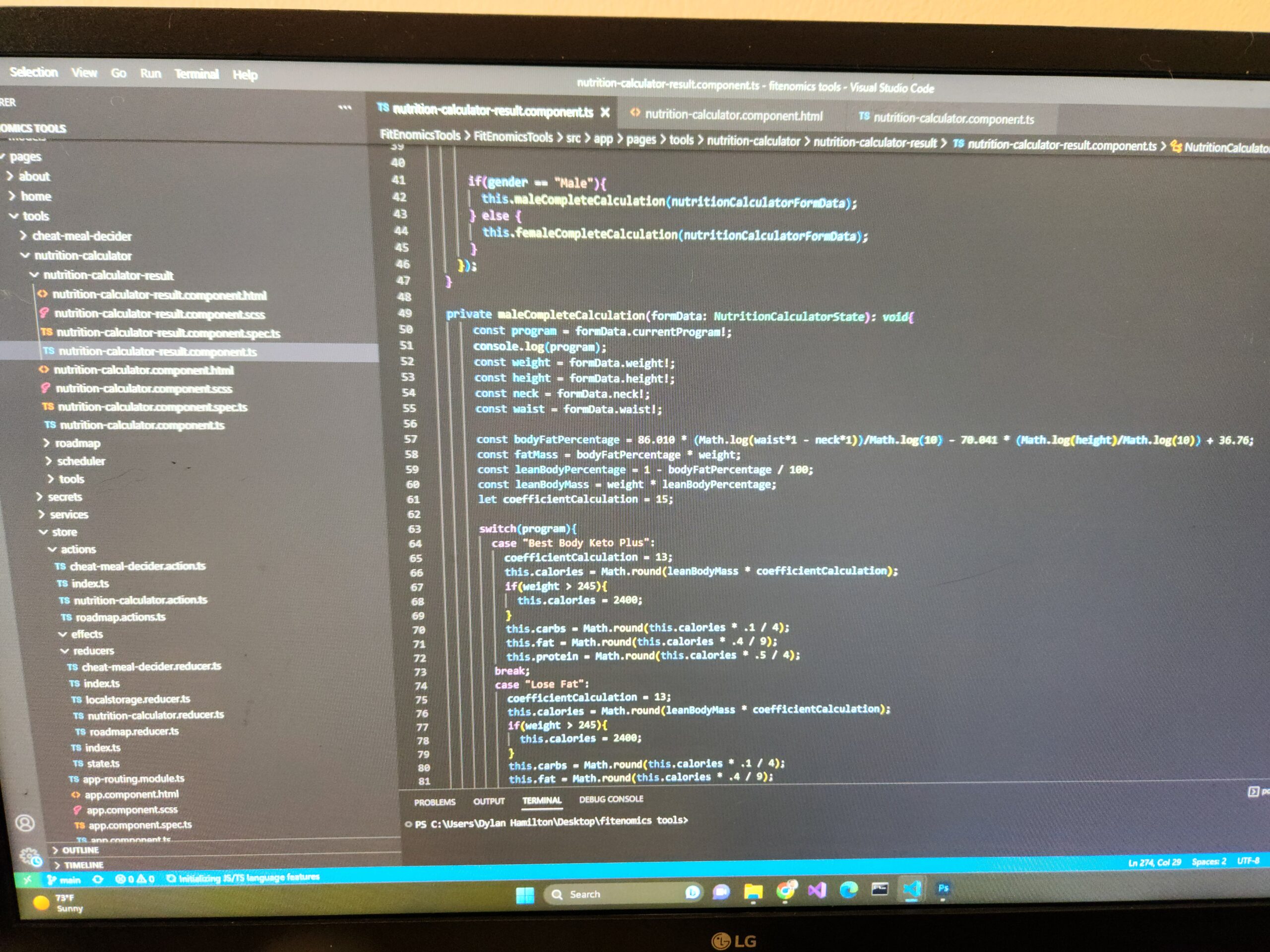 professional website code