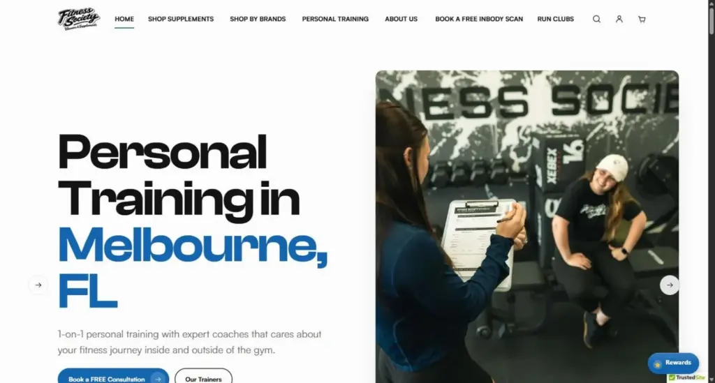 shopify seo case study fitness society supplements site