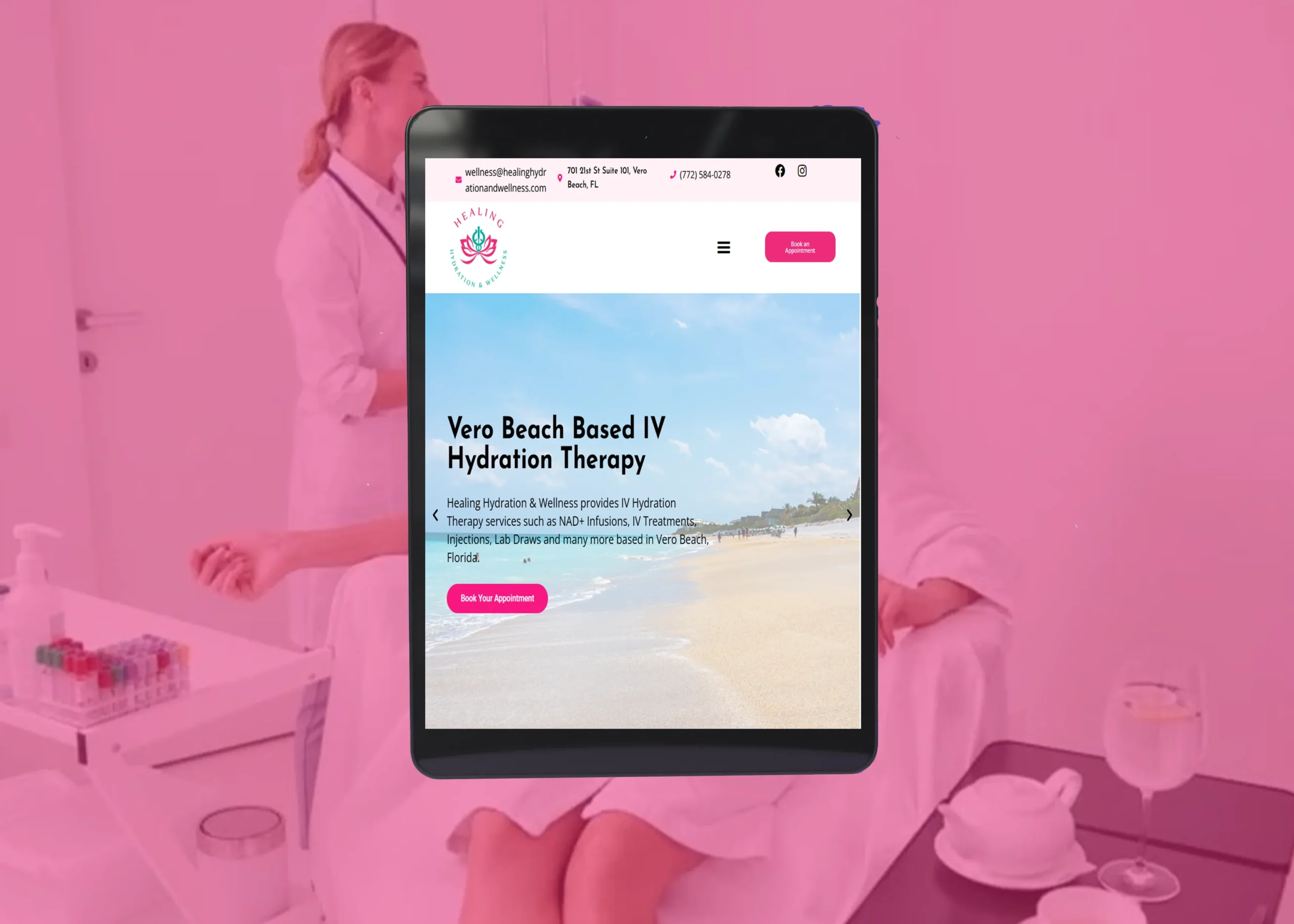 web design for iv therapy clinics scaled